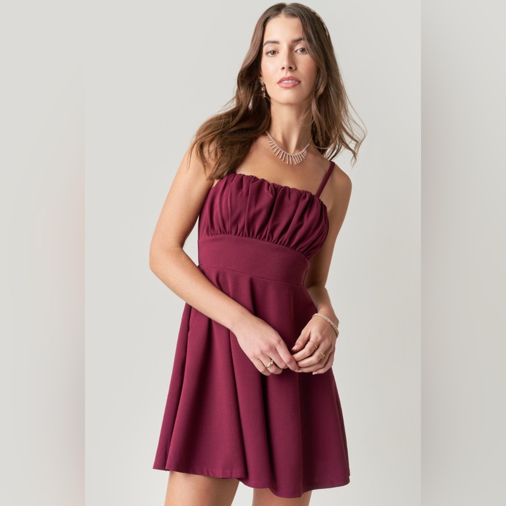 F21 Wine Dress- size Small: NWT!